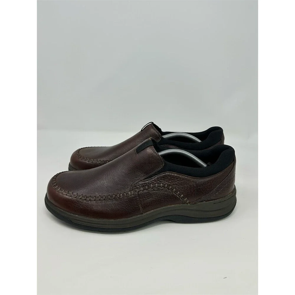 Clarks Cotrell Step Men's Brown Slip-On Loafers Moc Toe Comfort Size 11.5 Wide